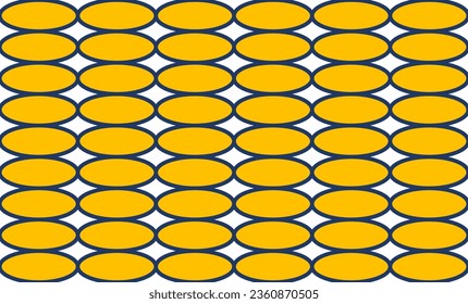 background with yellow circles, blue border with yellow dot repeat seamless pattern replete image design for fabric printing or wallpaper
