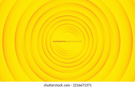 Background yellow color circle futuristic and seamless pattern gradients Business design. Abstract futuristic background, Abstract art wallpaper. Vector illustration.