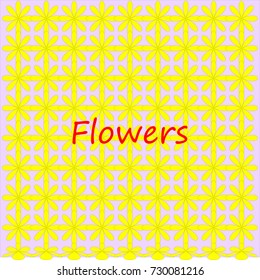 Background yellow flowers, abstraction.