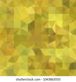 Background of yellow geometric shapes. Abstract triangle geometrical background. Mosaic pattern. Vector EPS 10. Vector illustration