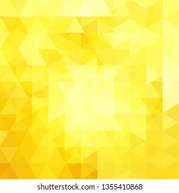 Background of yellow geometric shapes. Abstract triangle geometrical background. Mosaic pattern. Vector EPS 10. Vector illustration