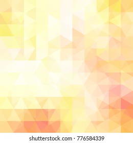 Background of yellow geometric shapes. Abstract triangle geometrical background. Mosaic pattern. Vector EPS 10. Vector illustration