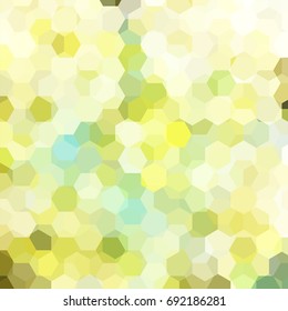 Background of yellow, green, white geometric shapes. Mosaic pattern. Vector EPS 10. Vector illustration
