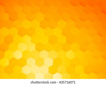 background with yellow hexagon