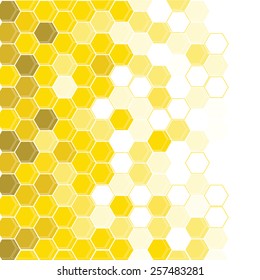 background with yellow honeycomb. Raster
