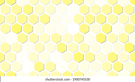 Hintergrund gelber Honigwaben. Honigwaben. Vektorgrafik. Gelb. Hintergrund. Honig.3d