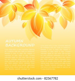 background with yellow leaves