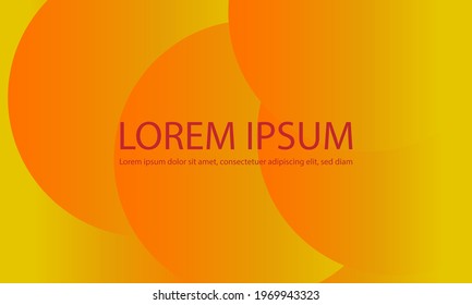 background yellow orange big cirles