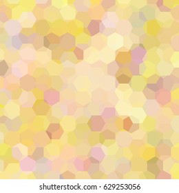 Background of yellow, orange geometric shapes. Pastel mosaic pattern. Vector EPS 10. Vector illustration