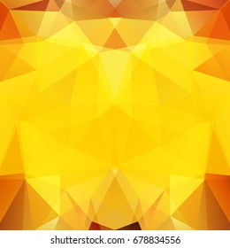 Background of yellow, orange geometric shapes. Mosaic pattern. Vector EPS 10. Vector illustration