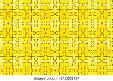 Background with yellow puzzle. Vector Illustration