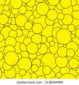 background yellow round patterns, geometric design, decorative vector