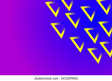 Background with a yellow triangle on it. design suitable for cover, web, card, business, poster, etc.