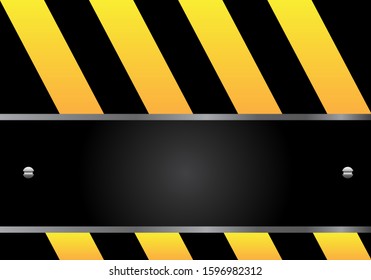 Background Yellow under construction realistic sign