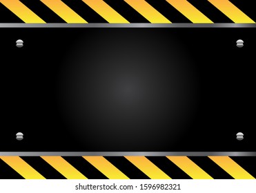 Background Yellow Under Construction Realistic Sign Stock Vector ...