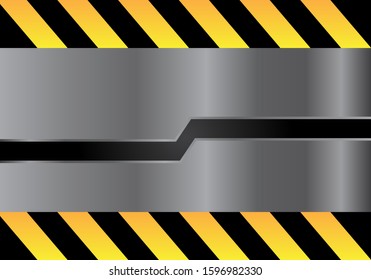 Background Yellow under construction realistic sign