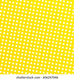 Background yellow with white circles