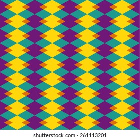 Background with yellow-blue-violet-orange rhombus of different sizes