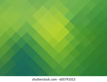 background with yellow-green of rhombuses with reflections / background with yellow-green of rhombuses