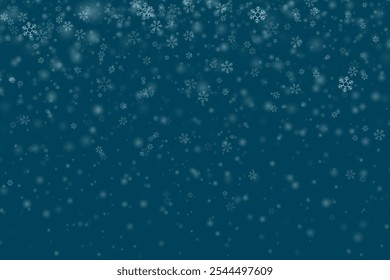 En el fondo, se pueden ver copos de nieve densa. La Imagen de Vector muestra copos de nieve en febrero, así como un paisaje de tormenta de nieve y ventisca.