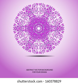 background for your design with abstract snowflake or flower. Eps 10