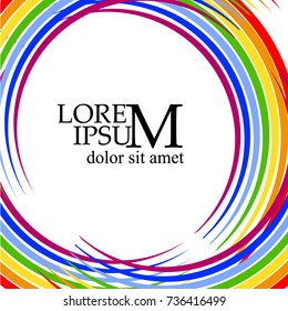 Background for your text colorful rainbow abstract. Vector