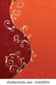 background for your text with decorative swirls