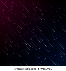 Background.Fantastic lines and stars(purple-green)