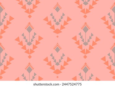 backgroundIkat Flower Pattern Ethnic Geometric native tribal boho motif aztec textile fabric carpet mandalas African