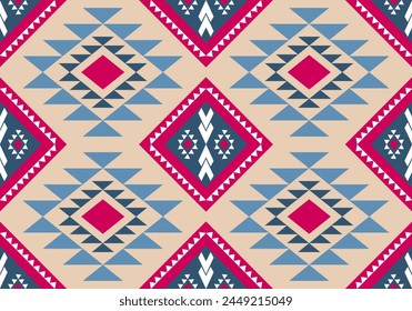 Ikat Patrón de flores étnico geométrico nativa tribal boho motif azteca tela textil alfombra mandalas africano