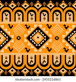 backgroundIkat Flower Pattern Ethnic Geometric native tribal boho motif aztec textile fabric carpet mandalas African