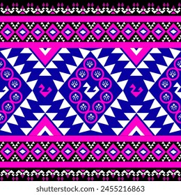 backgroundIkat Flower Pattern Ethnic Geometric native tribal boho motif aztec textile fabric carpet mandalas African