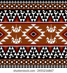 HintergrundIkat Blumenmuster Ethnic Geometric Native Tribal Boho Motiv Aztec Textil Stoff Teppich Mandalas African