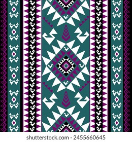 backgroundIkat Flower Pattern Ethnic Geometric native tribal boho motif aztec textile fabric carpet mandalas African