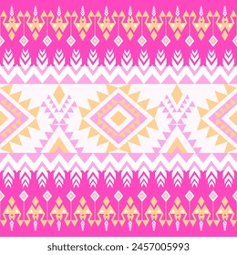 Ikat Patrón de flores étnico geométrico nativa tribal boho motif azteca tela textil alfombra mandalas africano
