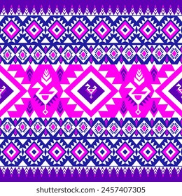 Ikat Patrón de flores étnico geométrico nativa tribal boho motif azteca tela textil alfombra mandalas africano