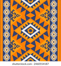 Ikat Patrón de flores étnico geométrico nativa tribal boho motif azteca tela textil alfombra mandalas africano