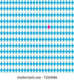 background-pattern - people - one among all