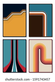 Backgrounds from the 1970s, Vintage Colors, Shapes