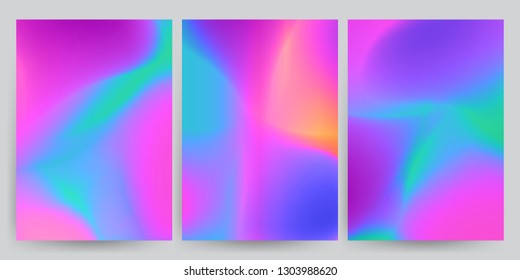 Сollection of backgrounds. Abstract fluid 3d shapes, Liquid colors, Synthetic effect. Applicable for Banners, Brochure, Cover, Placards, Posters, Flyers. 