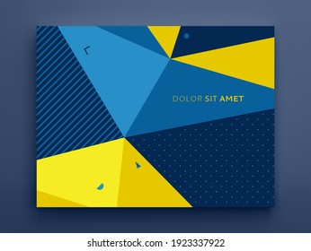 Backgrounds with abstract geometric pattern. Cover design template. Vector illustration. Can be used for advertising, marketing or presentation.