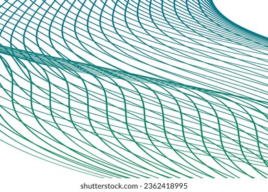 Fondo líneas abstractas, velo, azul, ilustración vectorial