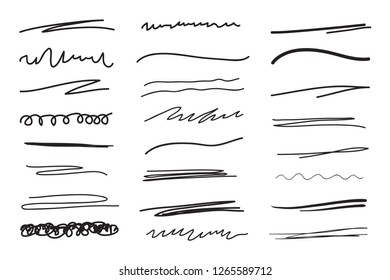 Backgrounds with array of lines. Stroke chaotic backdrops. Hand drawn patterns. Black and white illustration. Elements for posters and flyers