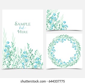 Backgrounds with blue flowers