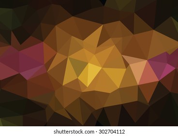 backgrounds brown , polygonal design.