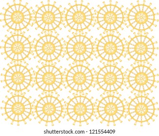 Backgrounds are decorated with steering wheels in five rows and four columns