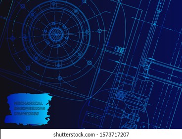 Backgrounds of engineering subjects. Technical illustration