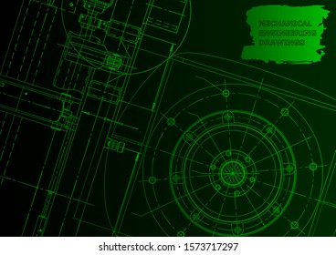 Backgrounds of engineering subjects. Technical illustration