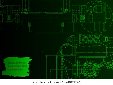 Backgrounds of engineering subjects. Technical illustration