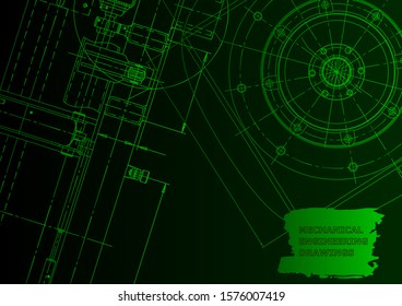 Backgrounds of engineering subjects. Technical illustration